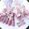 With Traction Rope Dog Dress Set Adjustable JK Plaid Skirt Cute Pet Clothes  Pet Supplies