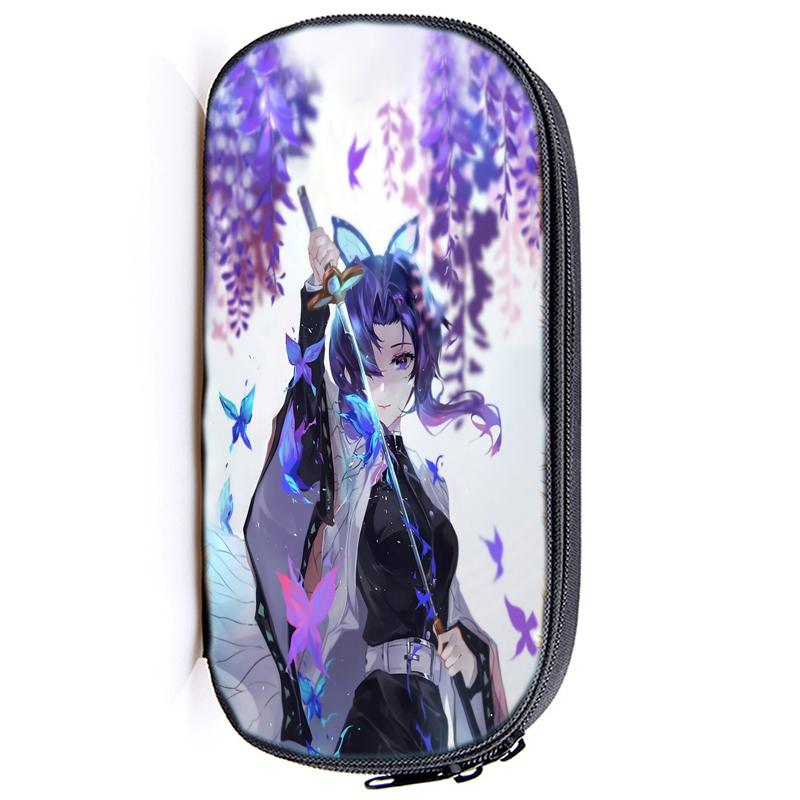 Demon Slayer Kamado Tanjirou Pencil Case Nezuko Boys Girls Kids Zenitsu Kimetsu No Yaiba Pencil Box Students Anime Pen Bags Children Gifts