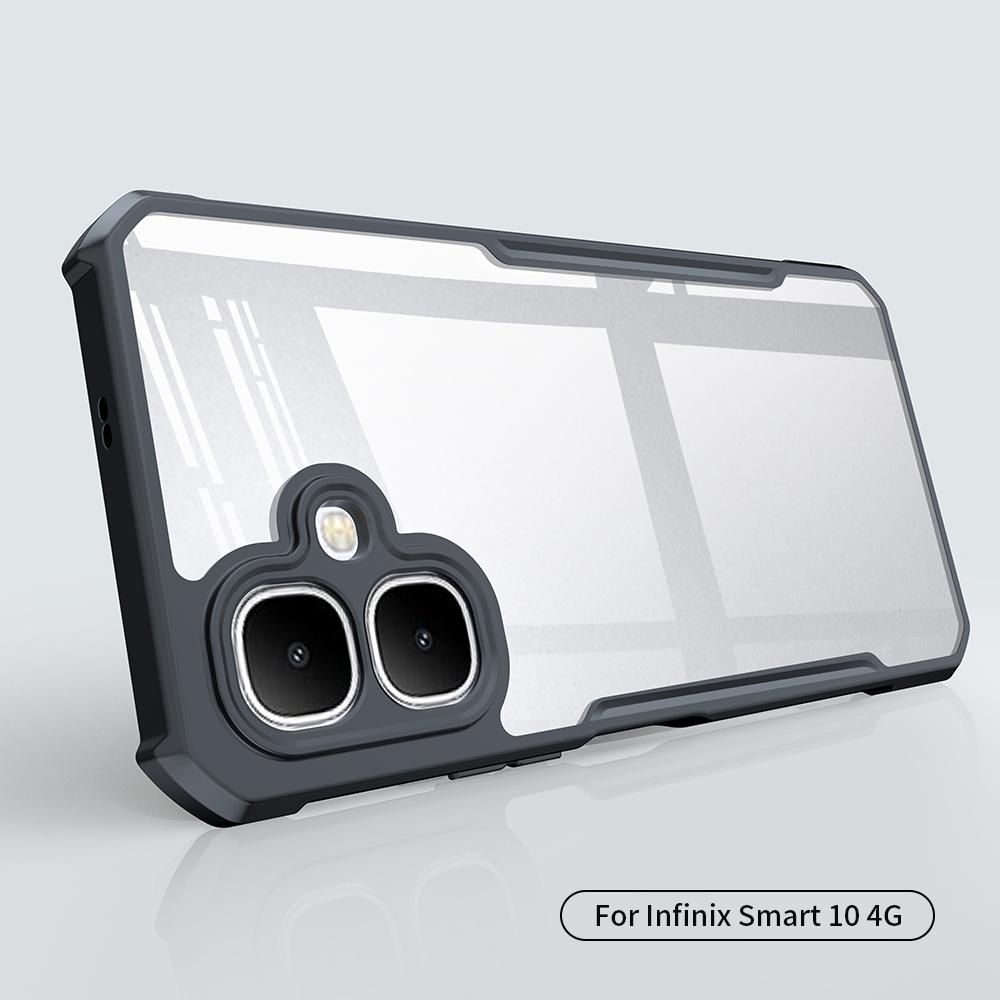 XUNDD For Infinix Smart 10 Case Dropproof TPU+Acrylic Clear Back Phone Cover