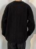 Unisex Crossed Cable Knit Sweater: Thick, Loose, Long-Sleeve, Round Neck - Perfect for Autumn/Winter.