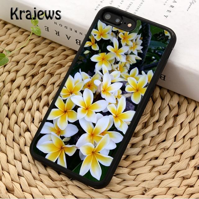 Krajews Frangipani Tropical Flowers For iPhone 17 Air 16 Phone Case Cover 15 14 plus 12 13 pro max coque Fundas