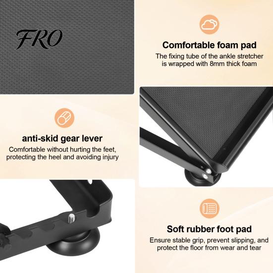 Foot Stretch Board Heavy Duty Slant Board, Calf Stretcher for Squat 600lbs Weight Capacity, Adjustable Incline Balance Relieving Plantar Fasciitis