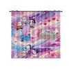 2Pcs Kpop Cartoon Girl Print Blackout Curtains Insulation Multiple Sizes Living Room And Bedroom Decoration, Machine Washable