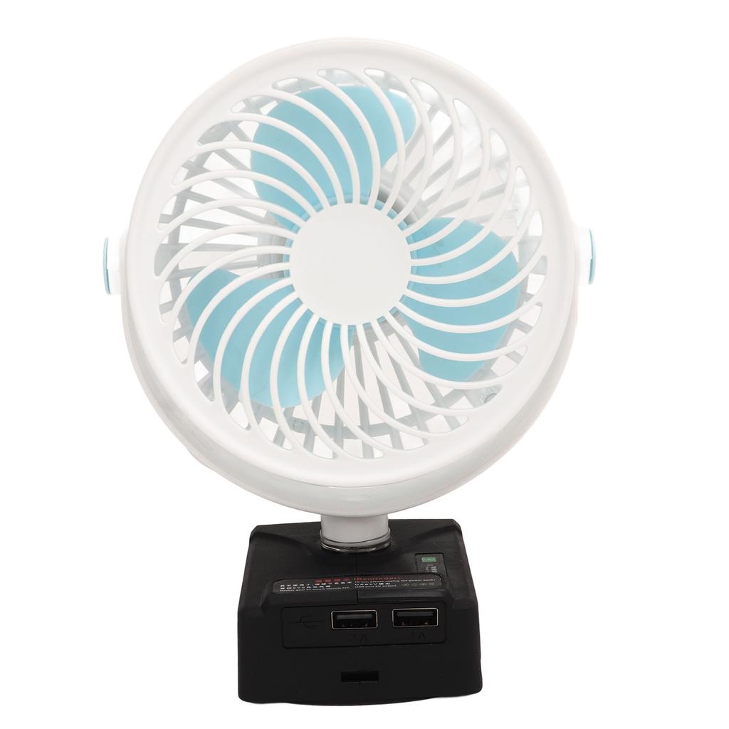 5in Cordless Fan Rechargeable Desk Fan Battery Powered Small Electric Fan with 2 USB Charging Ports