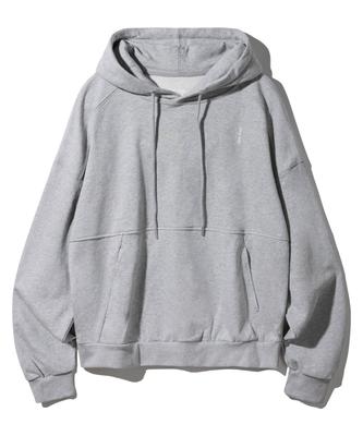 Side Slit Logo Raglan Hoodie Bk8906_Gray