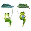 Garden Frog Statue Micro Animal Sculpture for Courtyard Farmhouse Aquarium