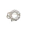 High-End European & American Pearl Rhinestone Brooch - Anti-Exposure Pin & Alloy Buckle Accessory