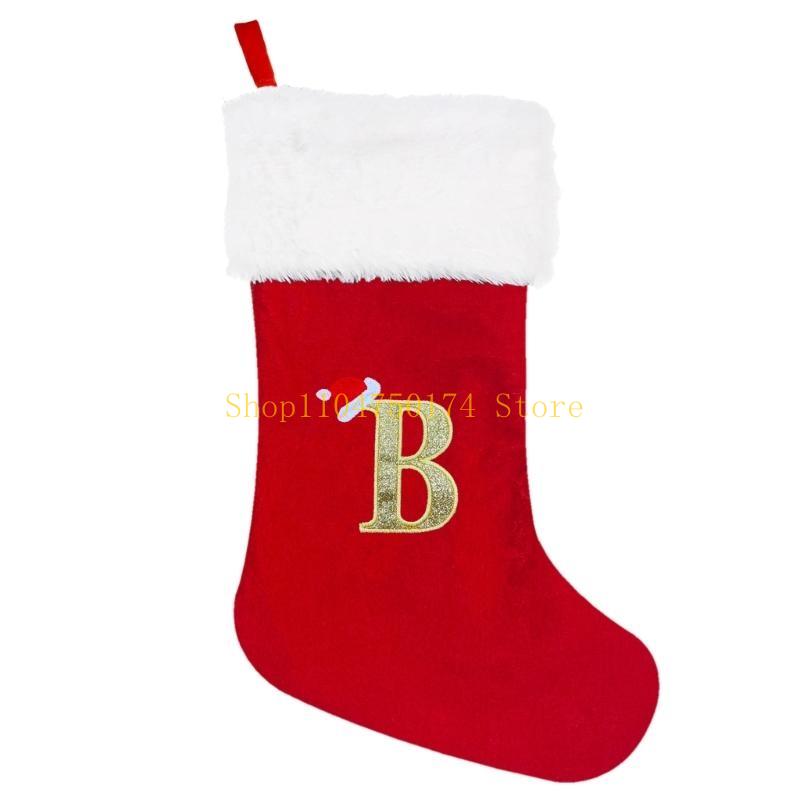 

Christmas Stocking Tree Pendant Ornament for Firplace Family Letter Socks Decor top sale