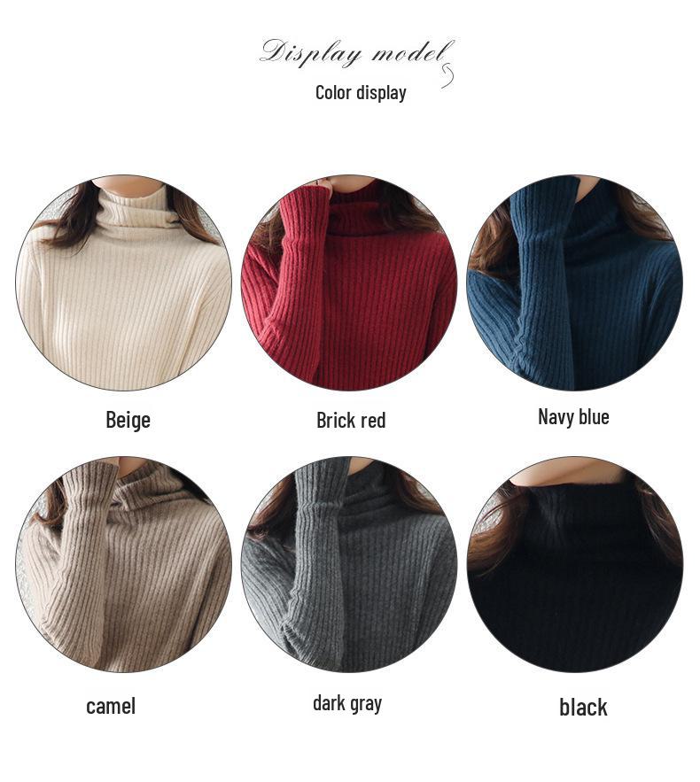 2022 Autumn/Winter Wool Slim Fit Striped A-Line Dress with Pile Collar for Women, Medium Length