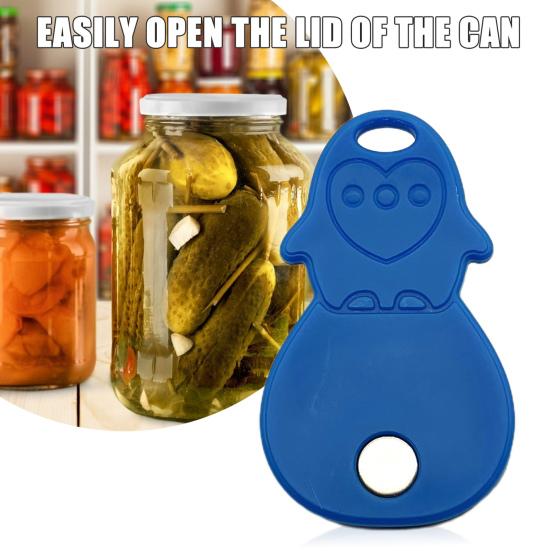 Yousheng Jar Opener for Bottles And Cans Heavy-duty Can Lid Lifter with Hanging Hole Easy Lid Opening Tool Compact Kitchen Gadget for Arthritis