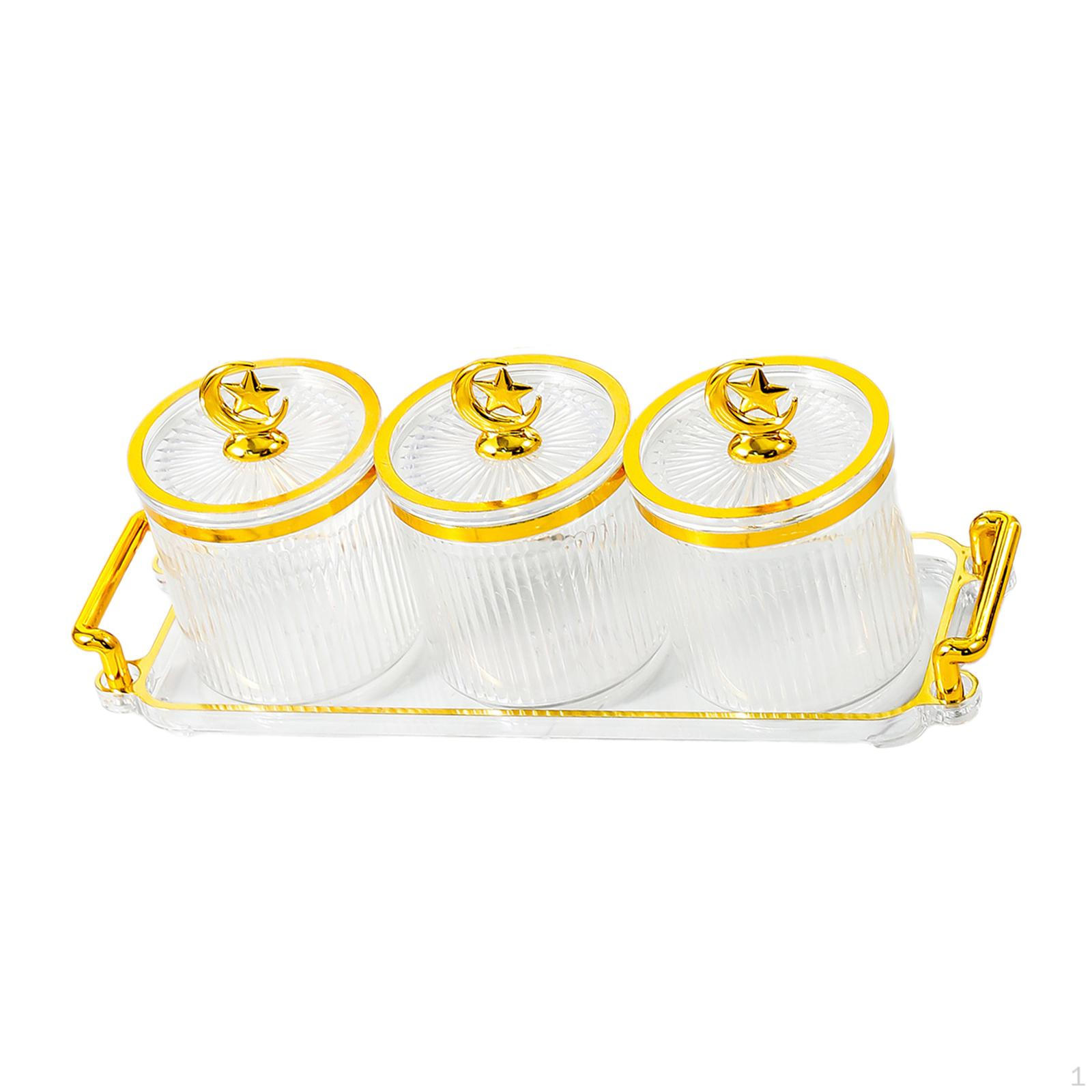 Блюдо с фруктами для развлечения дома 3 Grid Clear 1959₽