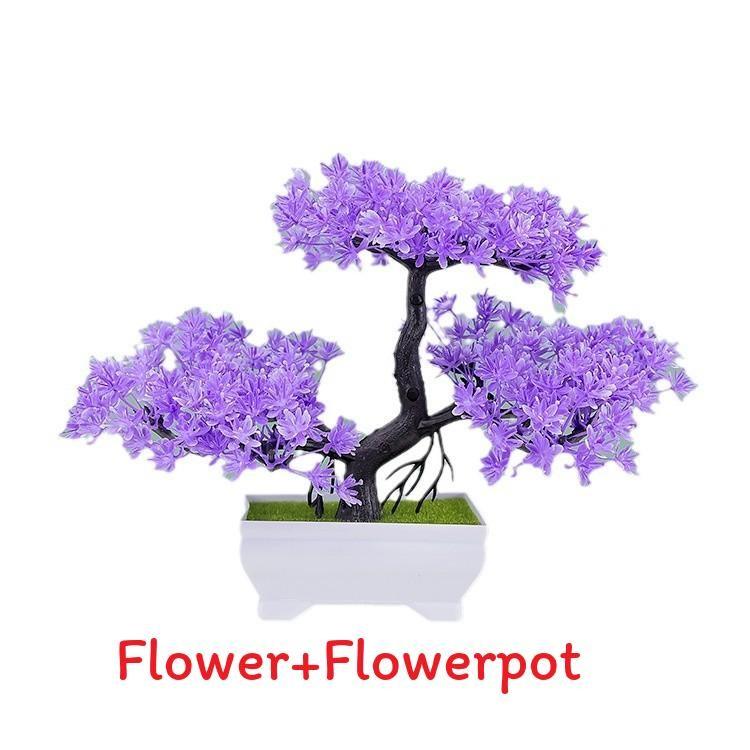 Plumosus Apargus Baker Plastic Faux Bonsai For Indoor Decoration Tabletop