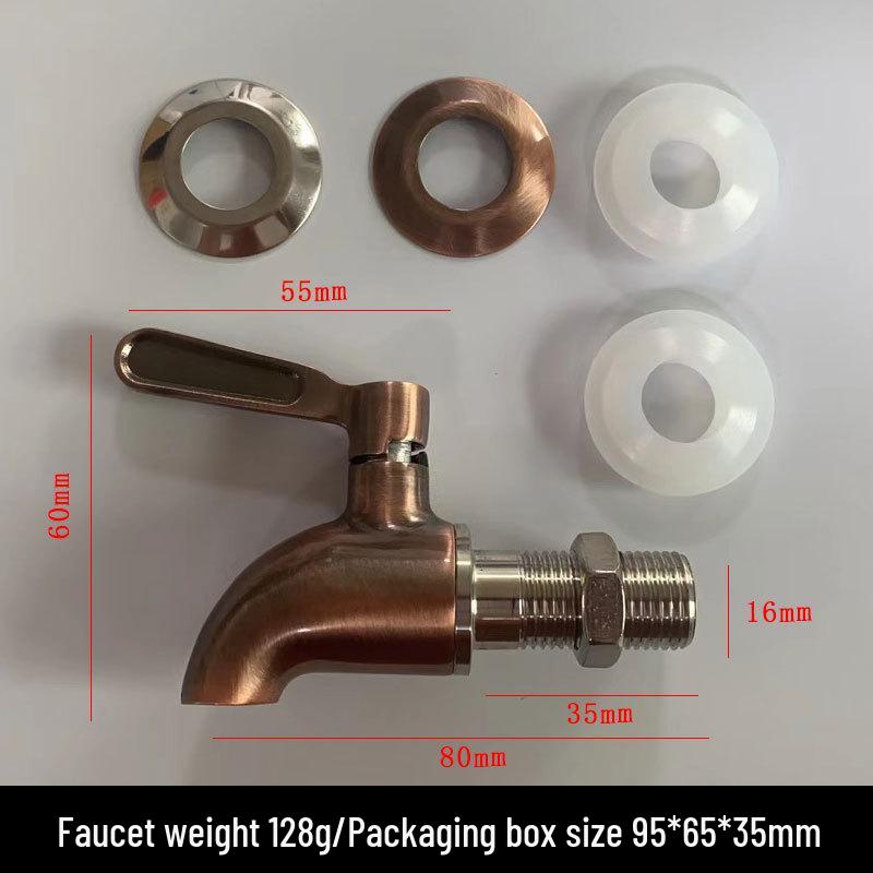 304 Stainless Steel Alcohol Infusion Faucet for Bottles, Barrels, Cans, Jars, and Pots.