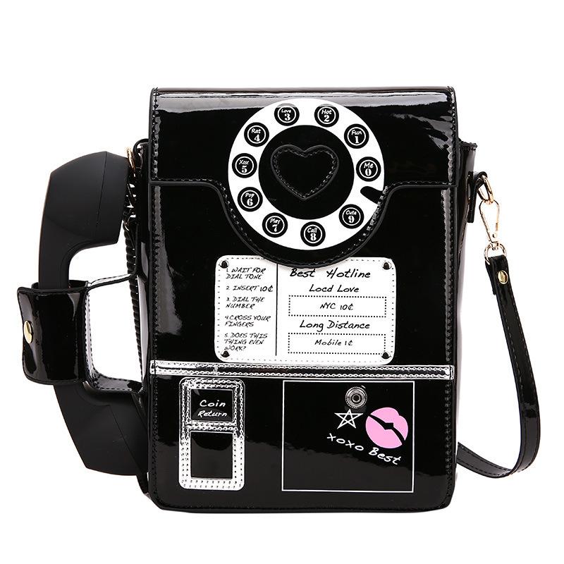European and American Fashion Creative Spoof Fun Simulation Telephone Bag Cute Funny Personality Messenger Bag