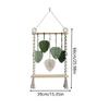Macrame Wall Hanging Tapestry Woven Leaf Tassels Decoration Handmade Art for Home Apartments Nursery