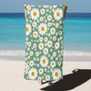 1PC White Daisy Flowers paint Towel for family friends Gifts Quick-Dry Beach Towel For Yoga Tourism Beach GYM Camping Swimming