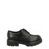 Ferragamo Devis Leather Derby Shoes Black