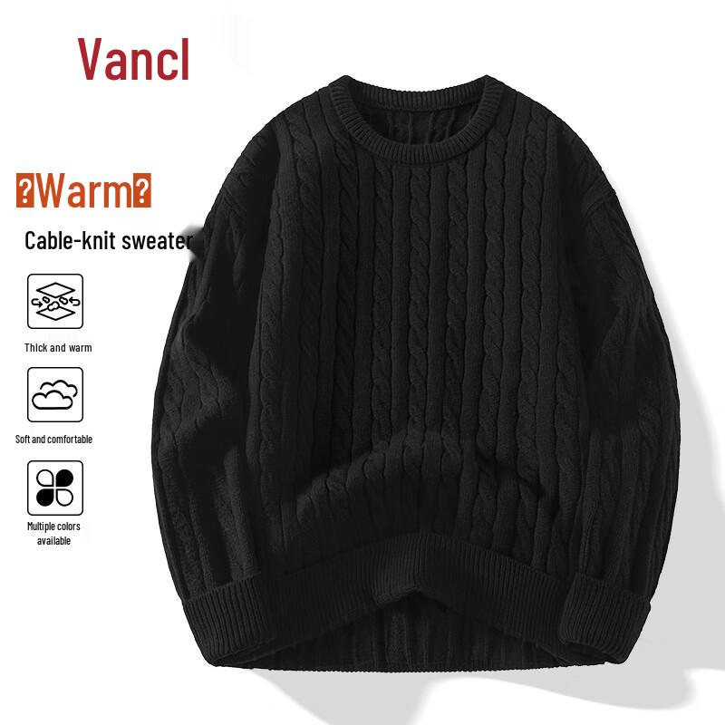 

VANCL Men s Winter Round Neck Knit Sweater 2XL