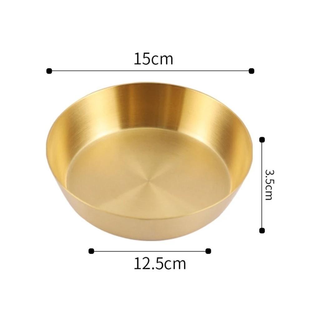 Einlagiges Gewürz-Dip-Schälchen 304 Edelstahl Kalte Speisen Kimchi-Schale Koreanisches Barbecue