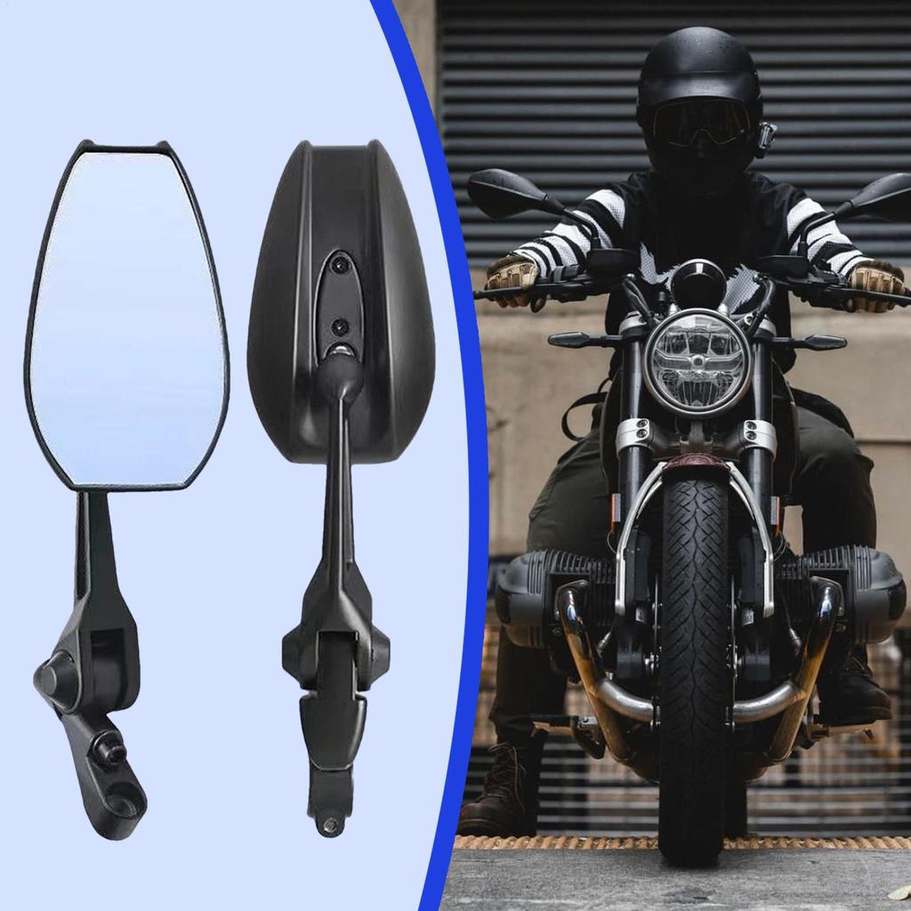 Mirrors For Motorcycles Motorcycle Handlebar Mirrors Anti-glare Reflector High Definition Vibration-resistant For Racing Cycling