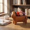 Creative Dog Shaped Succulent Planter Pot Indoor Desktop Decorative Flowerpot for Home Office Tabletop Unique Design