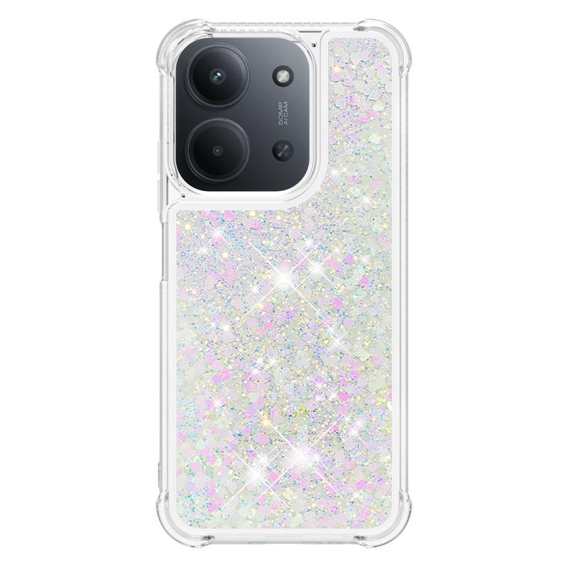 Pro Xiaomi Redmi 15C Pouzdro Redmi15C Třpytivé Tekuté Písky Dynamické Pouzdro na Telefon pro Funda Xiaomi Redmi 15c 4G 5G Kryt Coque