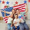 60 Pcs Patriotic Star Cutouts Double Printed Paper Star Confetti Cutouts for 4th of July Decoration Bulletin Board Classroom Wall Decoration,6 Inches