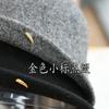 New Wool Bucket Hat Women's Autumn and Winter Retro Curling Top Hat Gold Standard Fashion Warm Basin Hat