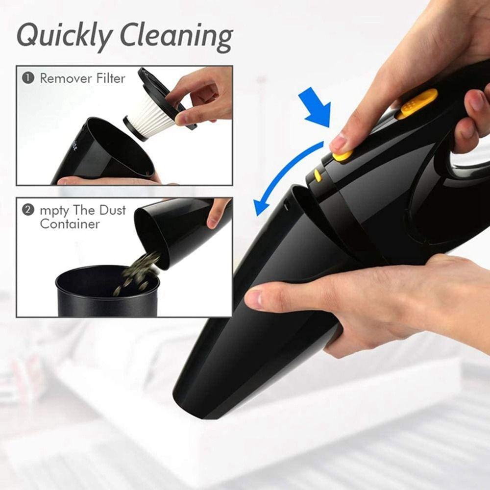 Wet and Dry Car Vacuum Cleaner Rechargeable Dust Catcher Portable Handheld Vacuum  for Car Home