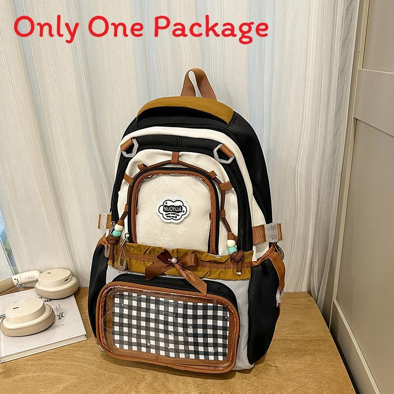 Cute Large Capacity Backpack For School Girls With Nylon Material