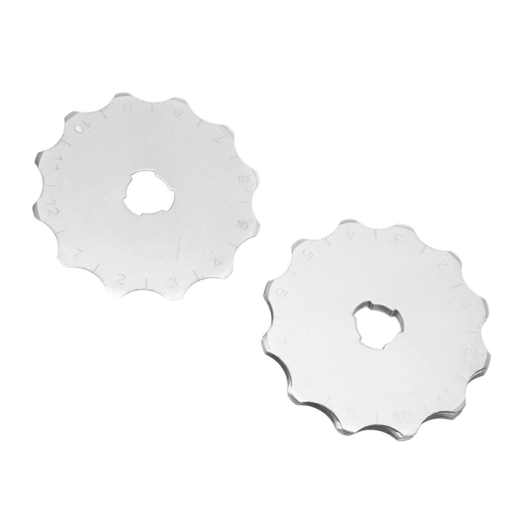 10Pcs Rotary Cutter Blades Stainless Steel Power Off Fabric Cutters Blades Replacement Blades for Sewing Paper Cutting