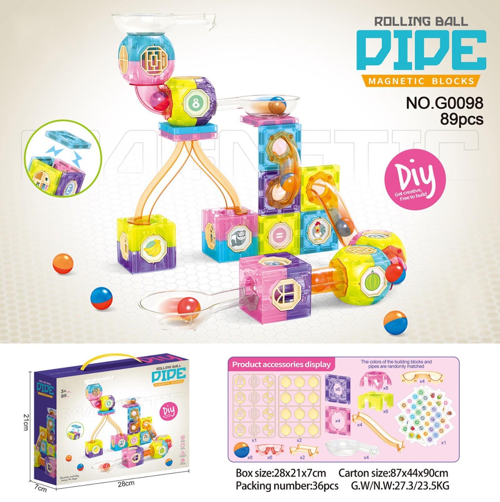 

Магнитная дорожка головоломка сборка детская игрушка-горка мяч One Size