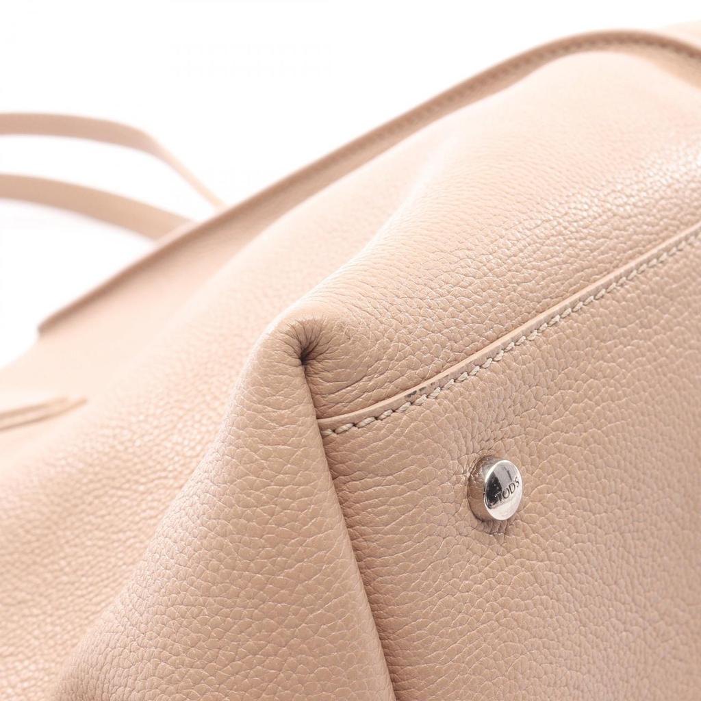 Used TOD'S JOY Tote Bag Leather Pink Used Women