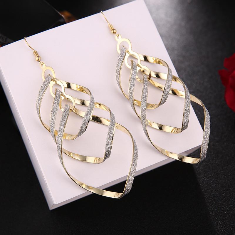 Trendy European And American Stylish Punk Spiral Earrings For Fashionable Women