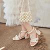 Fashion Girls' Shoes Summer New Kids Sandals Soft Soled Girls Princess Shoes Simple Women's Sandals Anti Slip Girl High Sandal