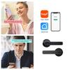 Tuya Digital Fingerprint Door Lock 5-in-1 Smart Door Handle Lock Bedroom APP Remote Unlock Electronic Lock