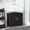 VidaXL Black Sink Cabinet 63x29x55 Cm Engineered Wood, Bathroom Cabinet, Bathroom Storage Cabinet, 848095