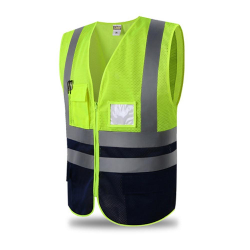 

Reflective Strips Security Vests High Visibility Workwear Uniforms Traffic Night Outdoor XXL