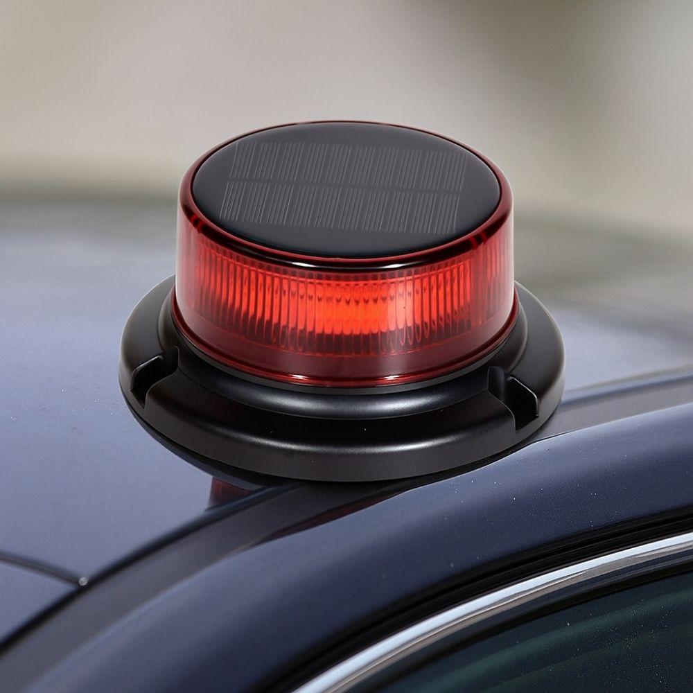 Waterproof Solar Powered Rotating Strobe Light Off-Road Warning Lamp  Off-Road Vehicles
