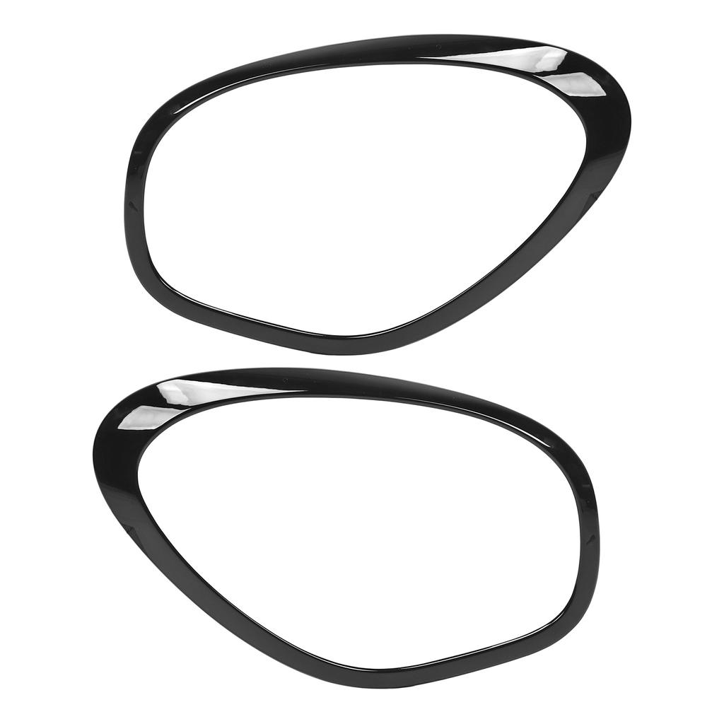 2pcs Gloss Black Headlight Ring Trim Left Right 51139801573 Replacement for Cooper R60 Countryman