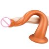 Liquid Silicone Anal Plug Long Butt Plug Big Dildos Stimulate Anus and Vagina Soft Anal Dilator Penis Sex Toys Dick Sex Products