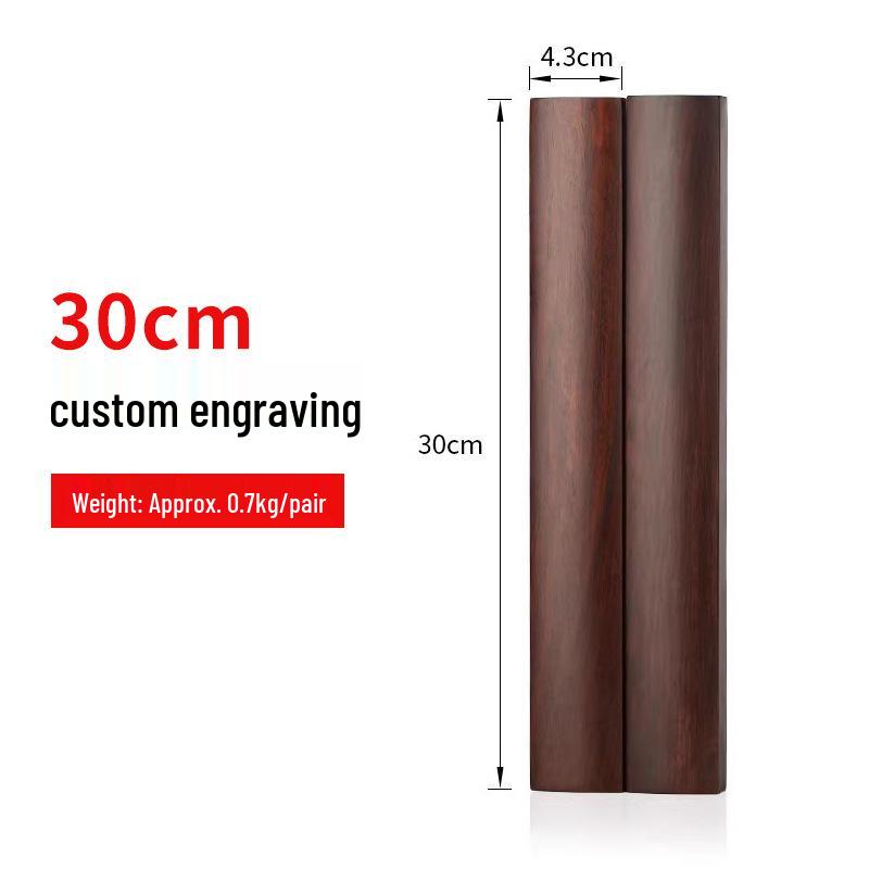 Ebony Redwood Carved Paperweight Set for Calligraphy Books