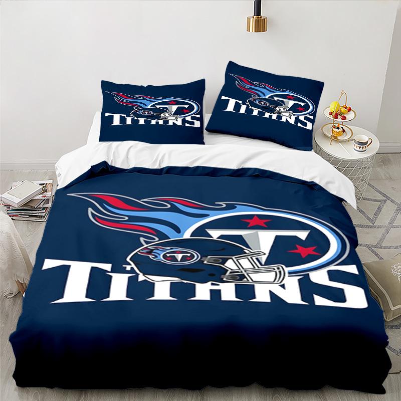 Tennessee Logo Art Bedding Set 3pcs, High Quality Bedding Set Including 1pc Duvet Cover And 2pcs Pillowcases for Bedroom, Dormitory Gift