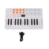 Btuty MIDI Keyboard with 2000mAh 8x4 RGB Multifunctional Mini Welocity Power 8 for Home Performance 25-Key High-Capacity Built-in Battery, Pads,