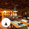 Pendant Lamp Shade Iron with Long Black Hanging for Indoor Decoration Kitchen Island Pub Cafe