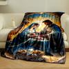 Heilige Familie Krippe Decke Gedruckte Decke für Wohnzimmer Bett Sofa Mittagspause Weiche Gemütliche Decke für Freundesfest Geschenk