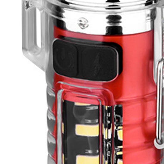 Multifunction Flashlight Life Waterproof Type-C Rechargeable Super Bright Portable Outdoor Fishing Hiking Camping Mini Igniter LED Torch