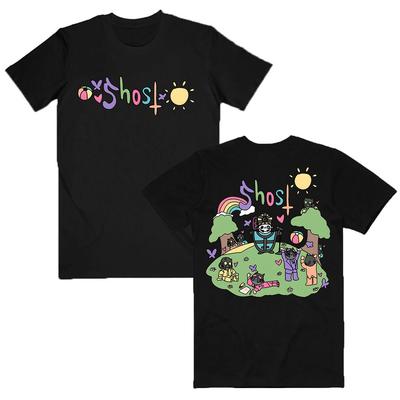 Ghost Band Cartoon Druck T-Shirt Sommer Kurzarm Herren T-Shirts Heavy Metal Mode 2025 Neues T-Shirt für Männer/Frauen Grafik