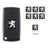 Car Remote Key Sticker Aluminum Emblem Decoration Decal For Peugeot 5008 408 308 Landtrek 208 2008 3008 Rifter 508 301 108 608 Y3