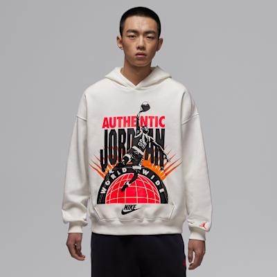 Jordan Sweatshirts Men s White Hooded Moderate 3XL